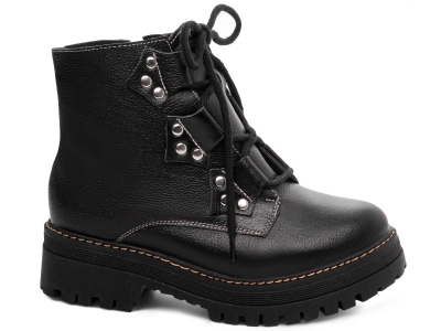 Bota Coturno Sola Tratorada Couro Torricella