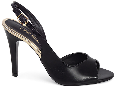 Sandália Peep Toe Slingback Torricella