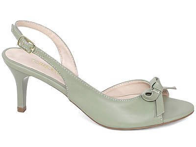 Sandália Slingback Com Laço Torricella