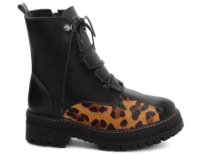 Bota Coturno Sola Tratorada Couro Torricella