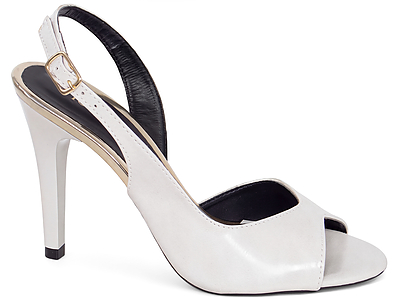 Sandália Peep Toe Slingback Torricella